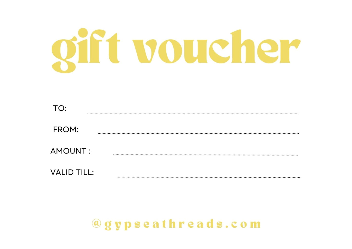 Gift Vouchers